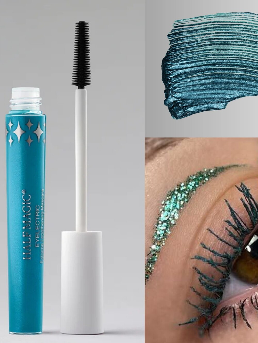 ⛱Eye Need⛱BNIB Half Magic TEAL WIDDIT Eyelectric Lengthening Mascara!$26Retail!